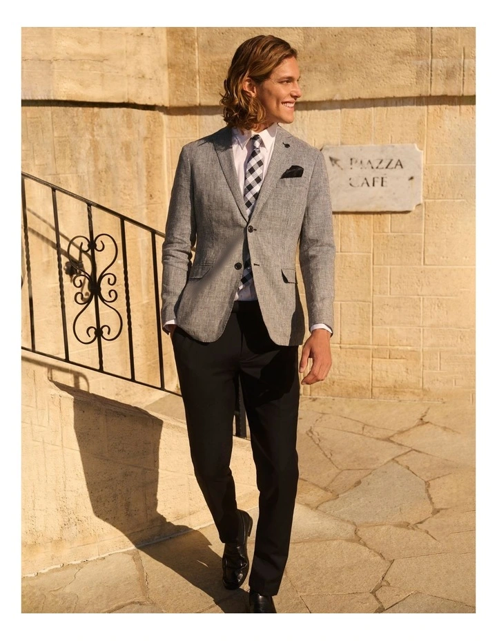 Slim Dinner Suit Pant in Black