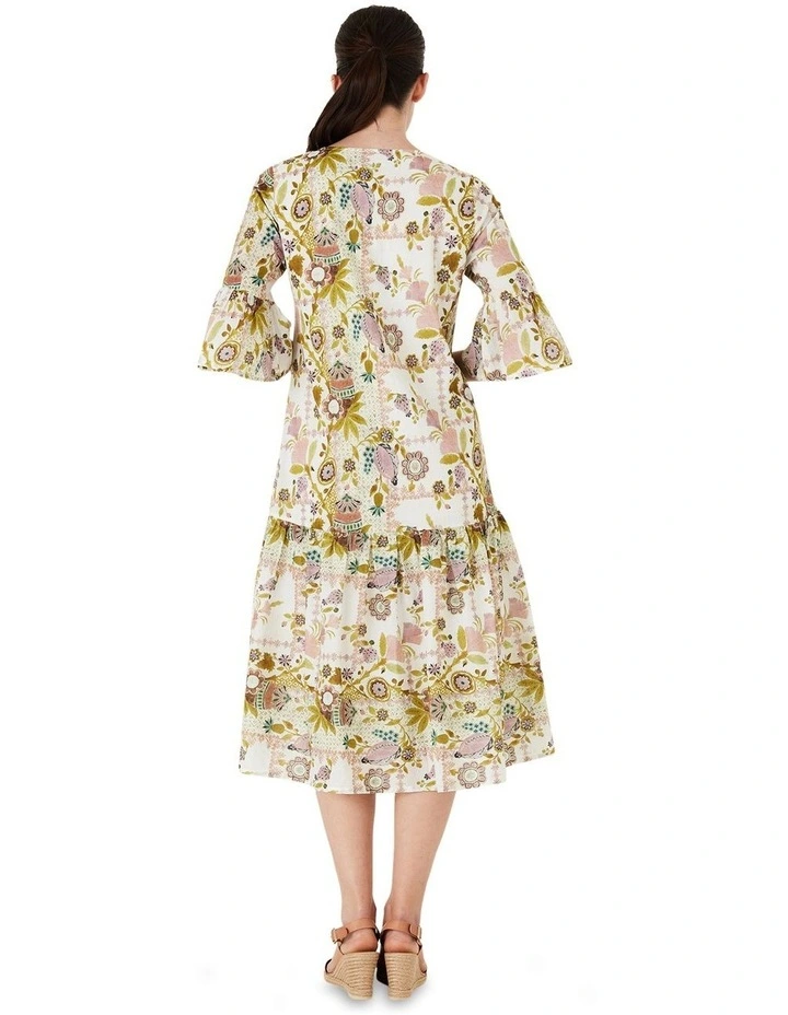 Antique Print Dress in Assorted