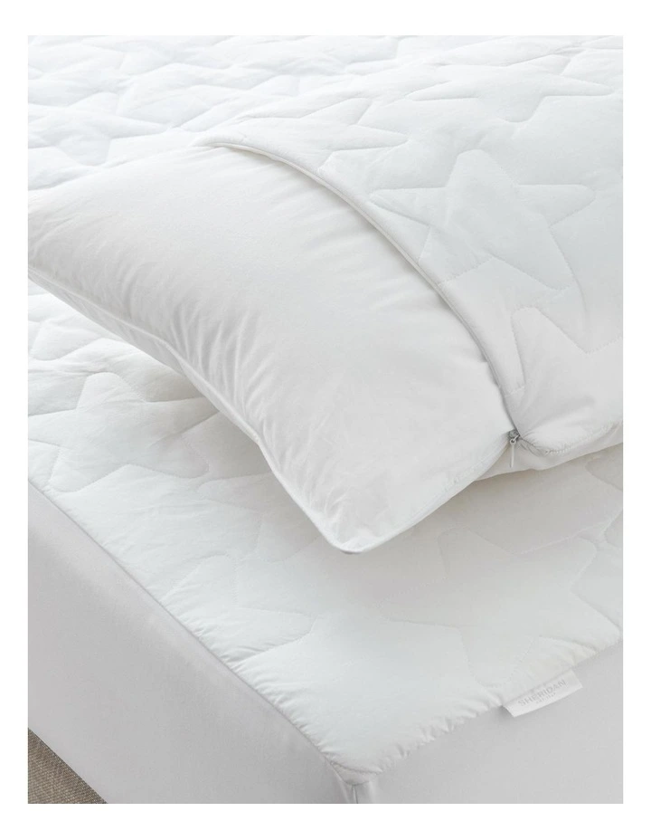 Kids Soft Blend Pillow Protector in White
