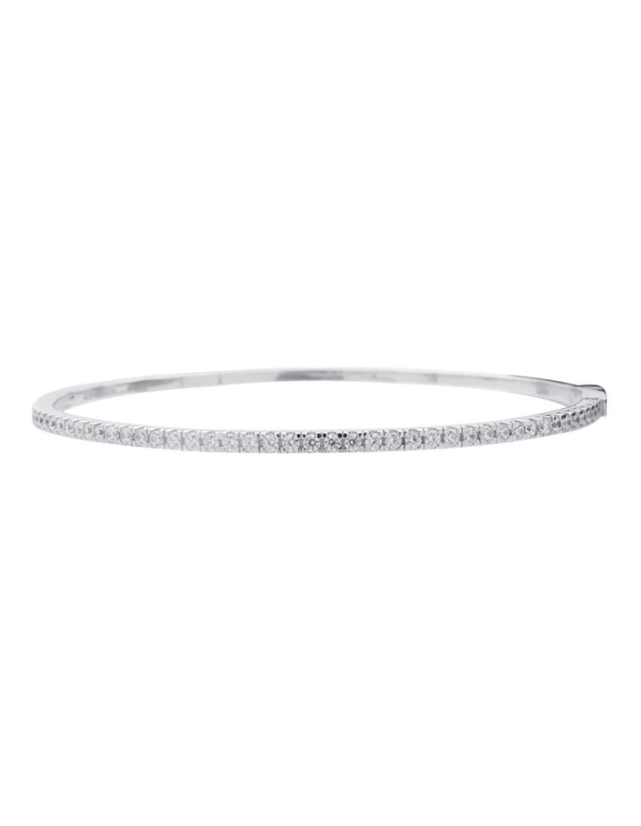 Brilliant Bangle in Silver