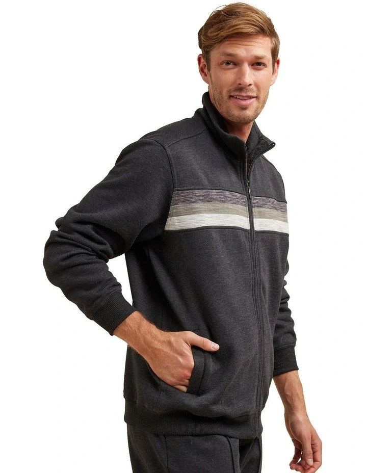 Joseph Snowy Mt Fleece Jacket in Black