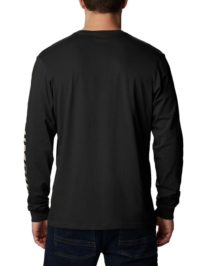 Rockaway River Graphic Long Sleeves Tee in Black