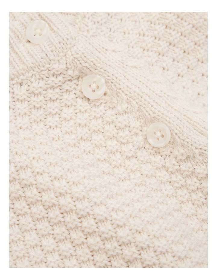 Soft Textured Knit in Oatmeal Marle