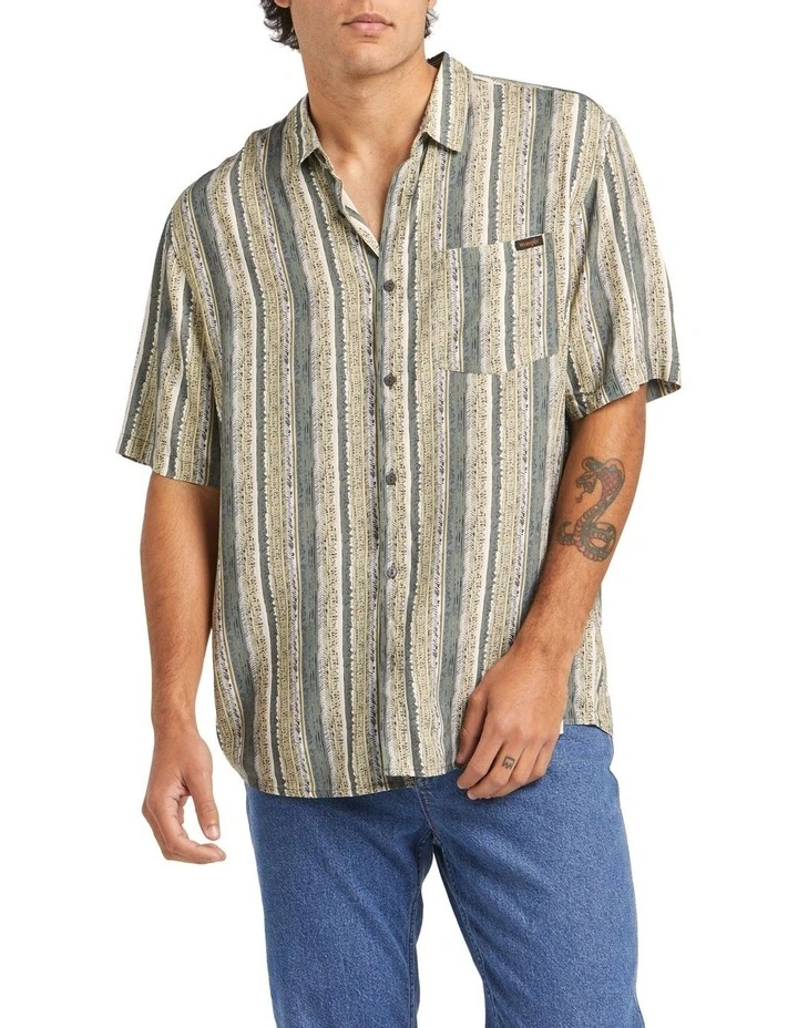 Garageland Shirt in Fern Stripe