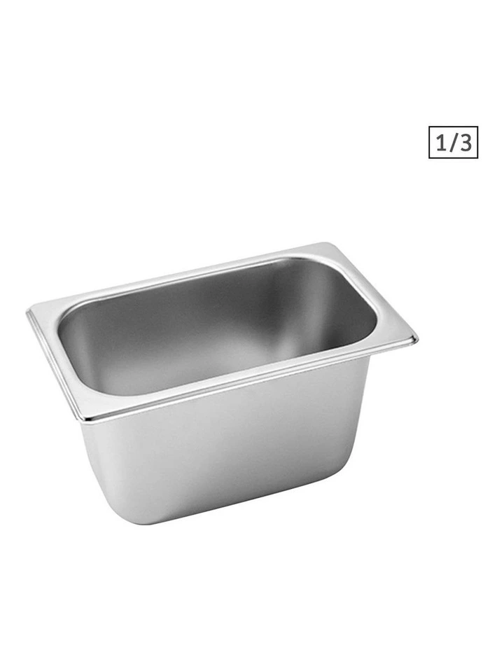 Gastronom GN Pan Deep Stainless Steel Tray 15cm in Siver