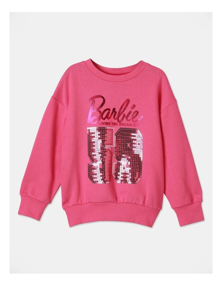 Sequin Sweat Top in Pink