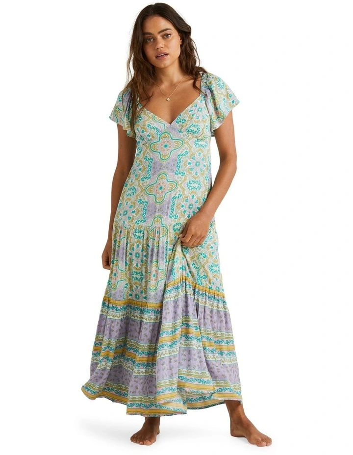 Summerside Maxi Dress in Salt Crystal