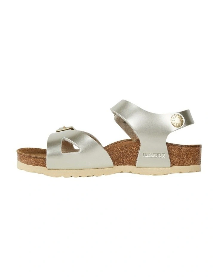 Rio Birko-Flor Narrow Children's Sandals in Gold