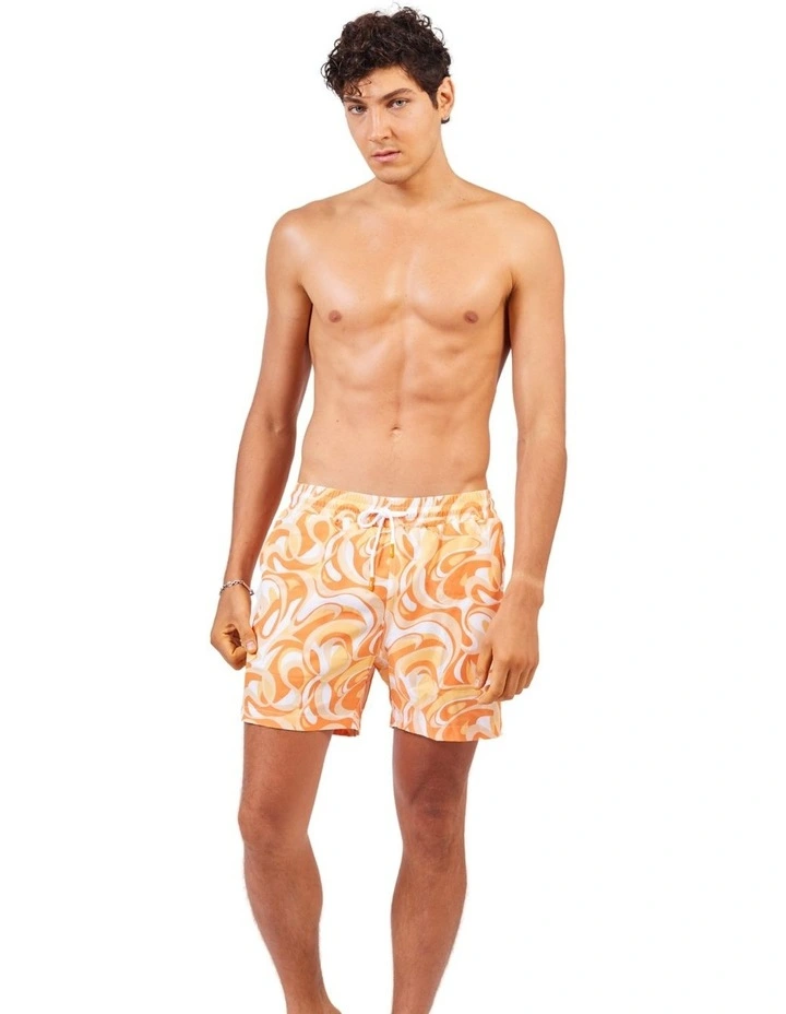 Limited Edition Sustainable Swim Short in Orange