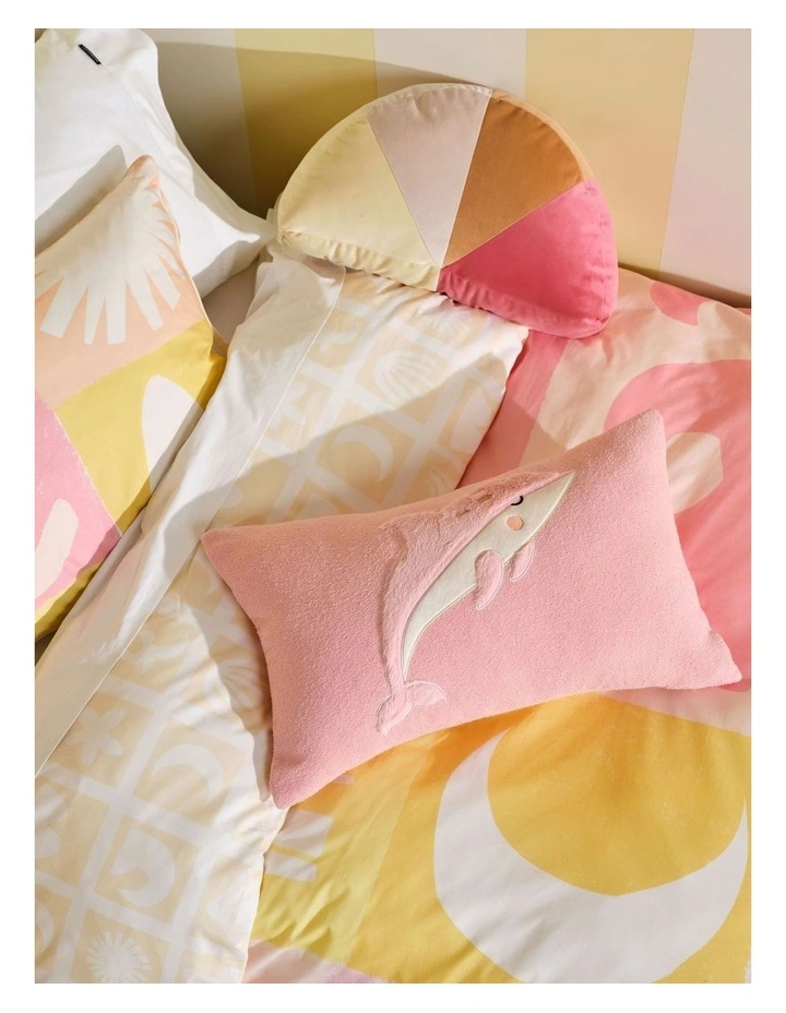 Dreamy Dolphin Cushion 35x55cm in Candy Pink