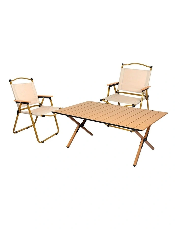 Folding Camping Table Chair Set in Multi