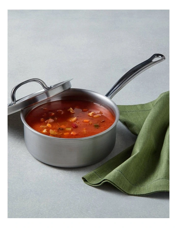 Per Amore Clad Stainless Steel Induction Covered Saucepan 18cm/1.9L