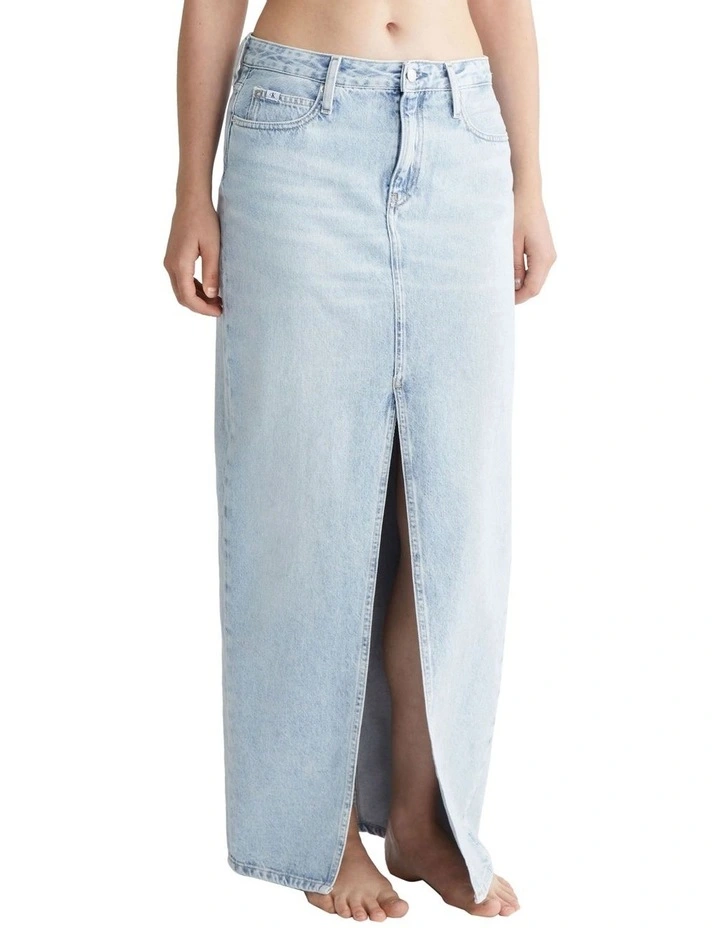 Maxi Skirt in Powder Blue