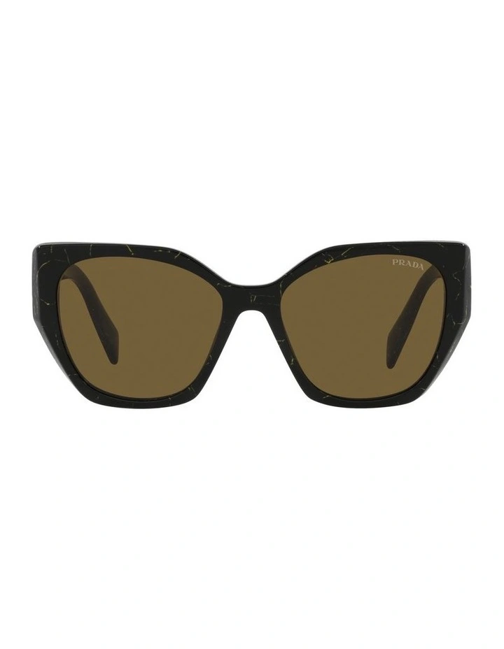 0PR 19ZS Sunglasses in Black/Yellow Marble