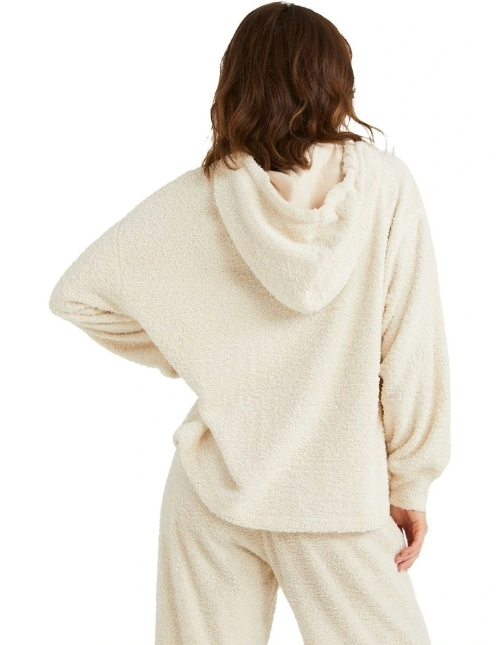 Cuddle Up Hoodie in White