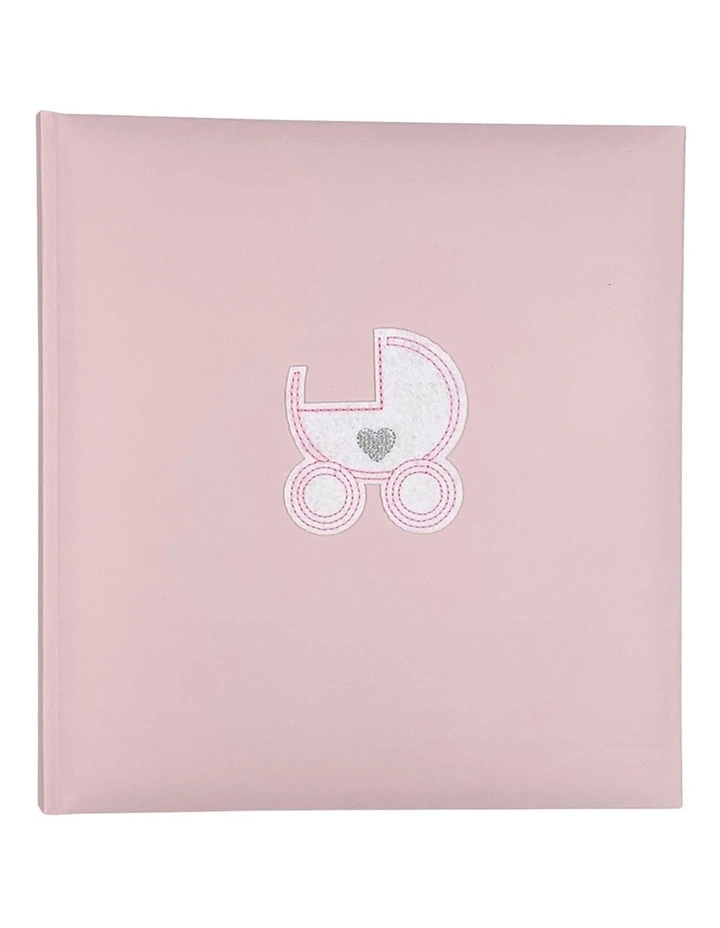 Pram Dry Mount Photo Album 80 Pages 280x305cm in Pink
