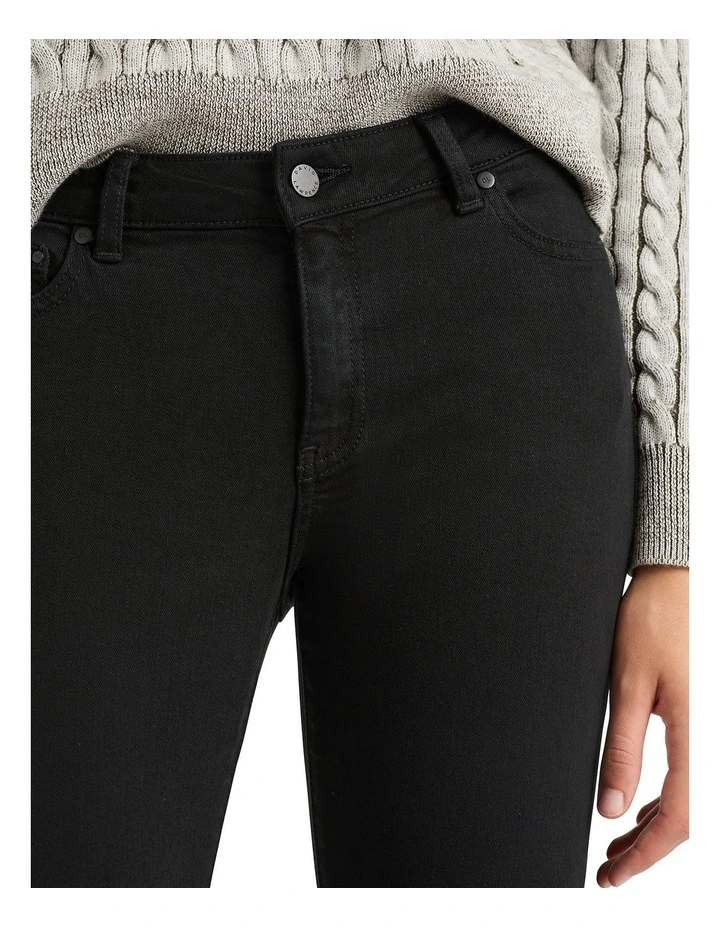 Amanda Slim Leg Jean in Black