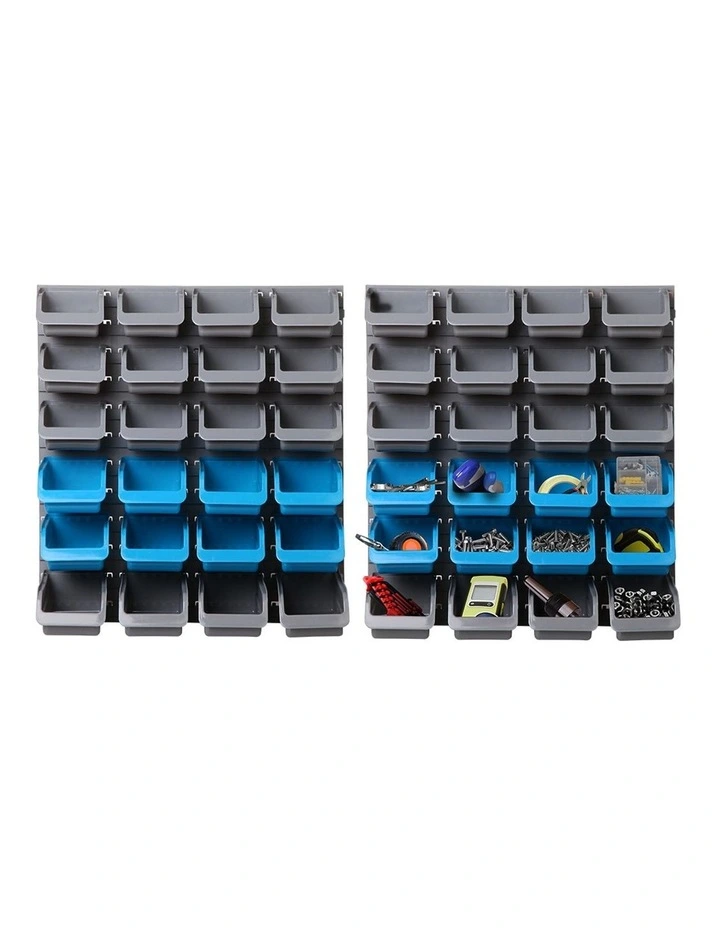 Giantz 48 Bin Wall Mounted Rack Storage Organiser