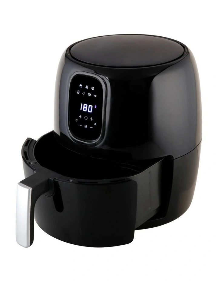 8L Digital Air Fryer with 200C in Black