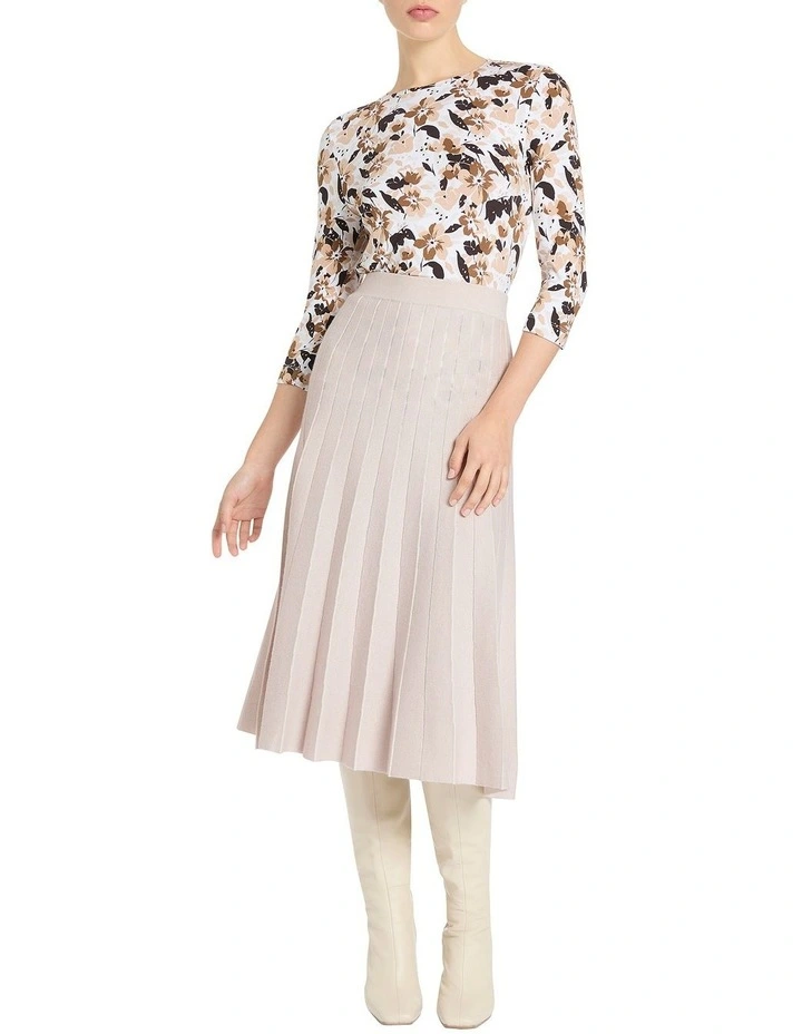 Priyanka Knit Skirt in Cream