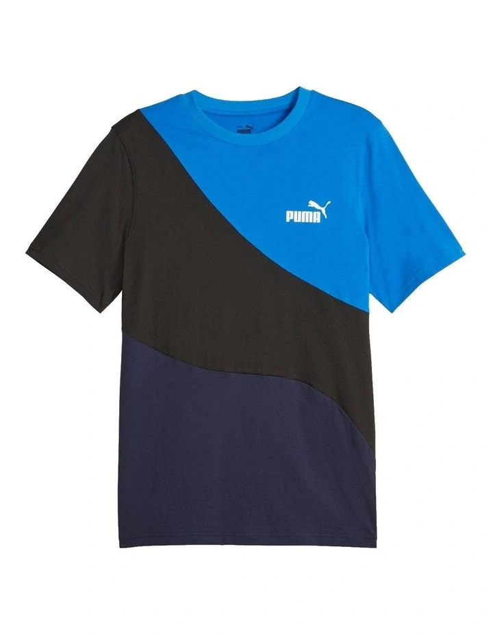 Power Cat Tee in Navy