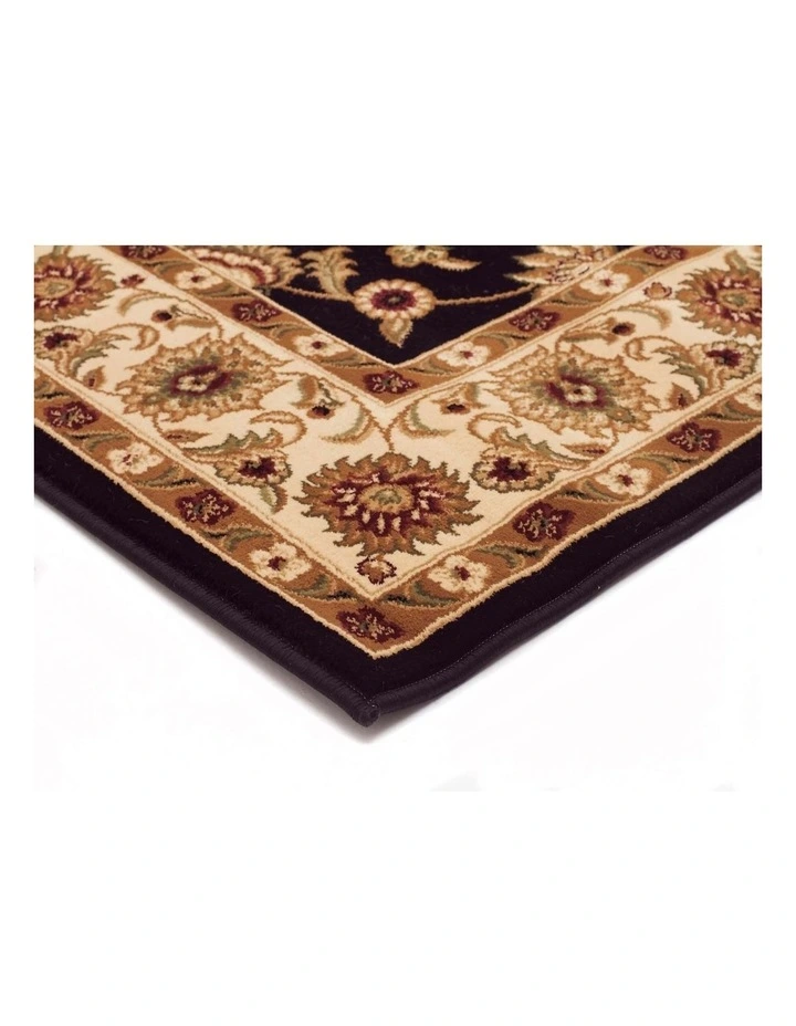 Sydney Collection Classic Rug in Black