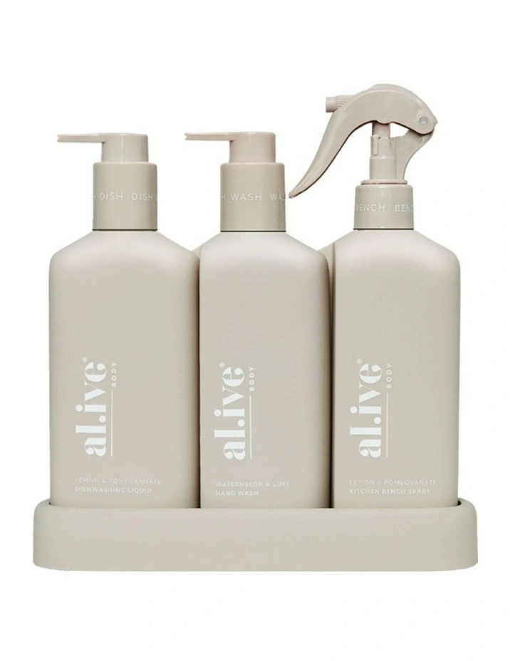Dishwashing Liquid, Hand Wash & Bench Spray Premium Kitchen Trio