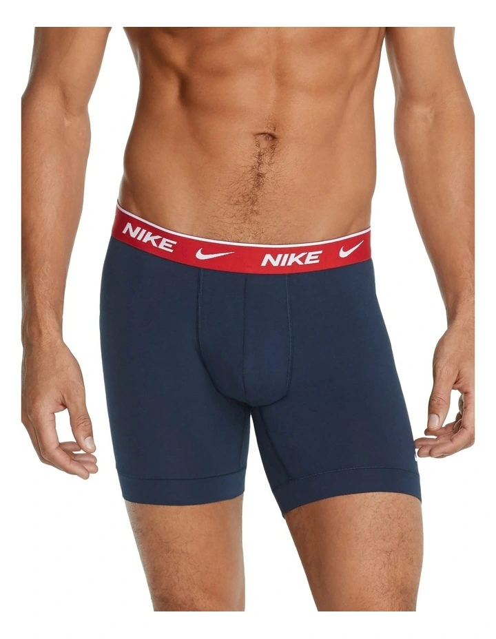 Everyday Cotton Stretch Boxer Briefs 3 Pack in Obsidian/Cool Grey