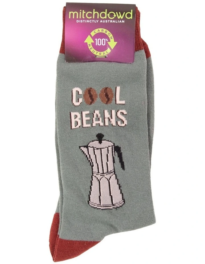 Cool Beans Cotton Crew Socks in Multi