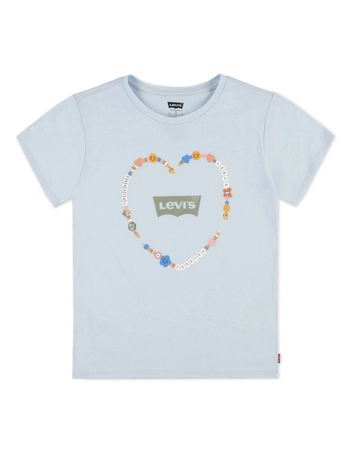 Short Sleeve Friendship Bracelet Tee in Omphalodes