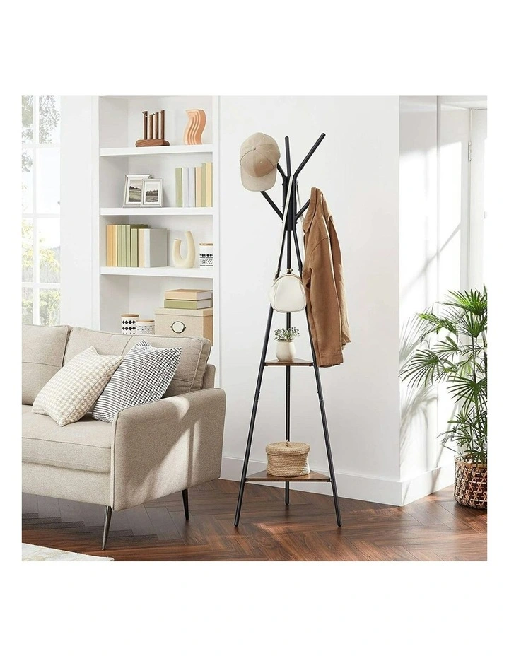 Coat Rack Stand 179cm in Vintage Black