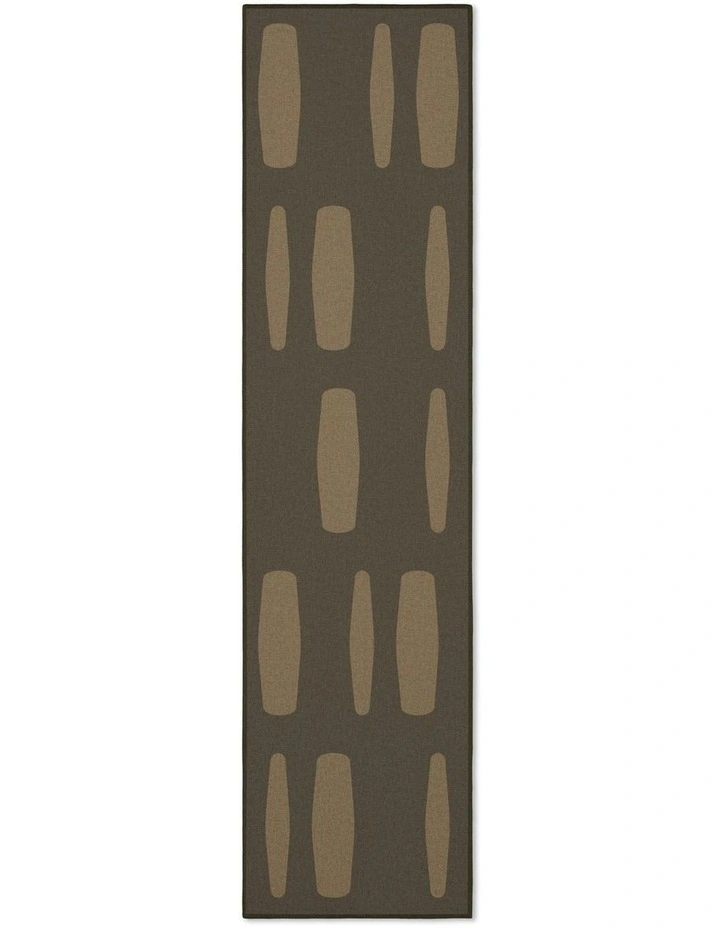 Aspect Washable New Jute Runner Rug in Olive