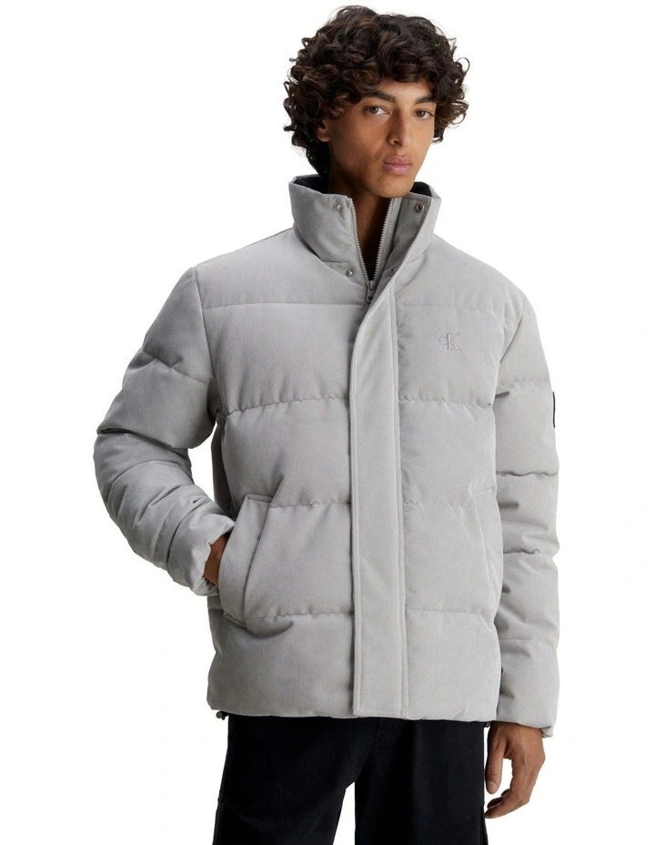 Corduroy Puffer in Porpoise