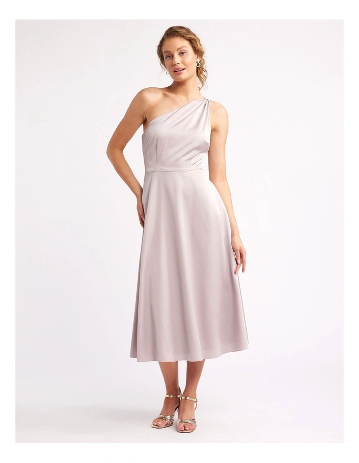 Montreal Asymmetric Dress in Grey