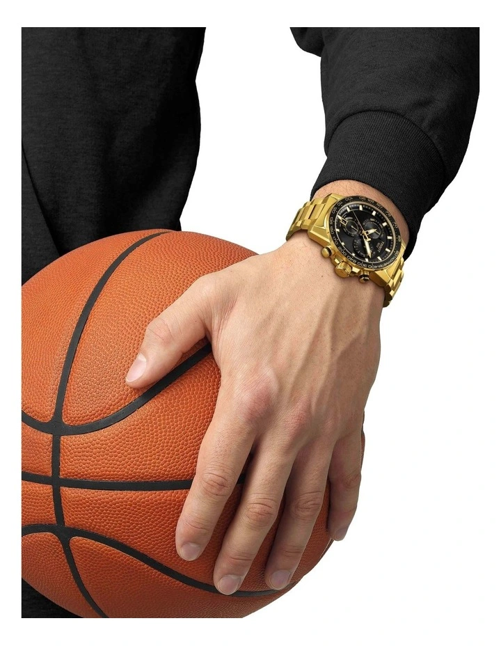 Supersport Chrono T1256173305101 Watch in Gold PVD/Black