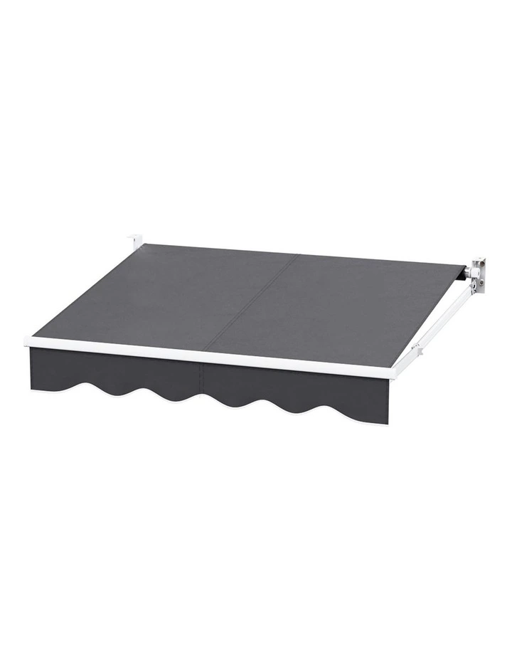 Retractable Folding Arm Awning Motorised Sunshade 2x1.5m in Grey