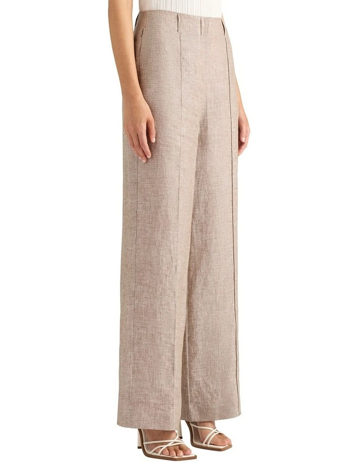 Marta Linen Pant in Cedar Slub