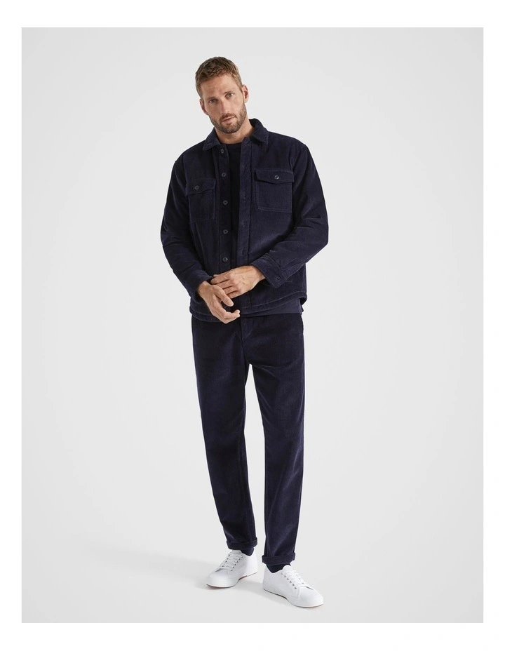 Cord Pant in Midnight Blue