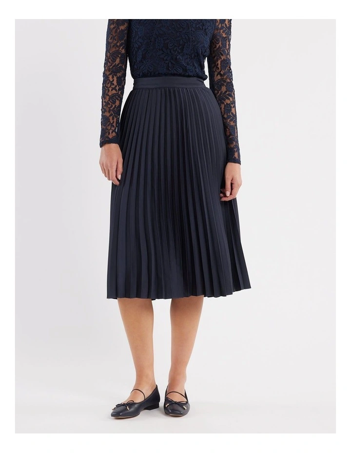 Jasmina Midi Skirt in Navy