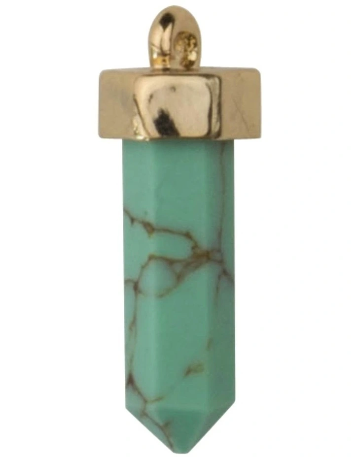 Isadora Aurelia Stone Drop Charm in Lg/Turquoise