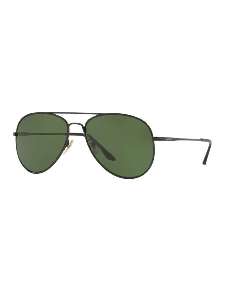 HU1001 Black Polarised Sunglasses