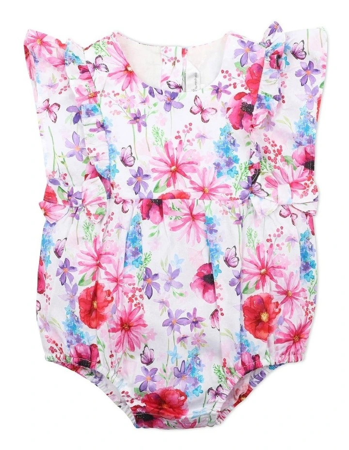 Sadie Floral Frill Bodysuit in Multi
