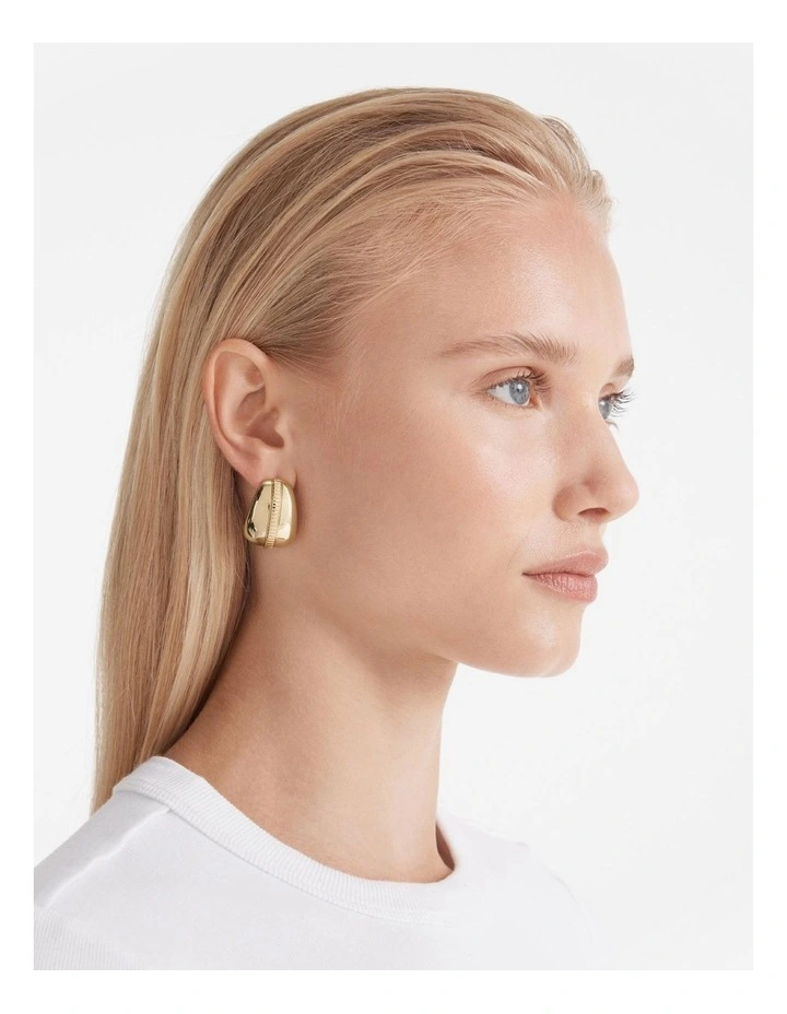 Exclaim Stud Earrings in Gold
