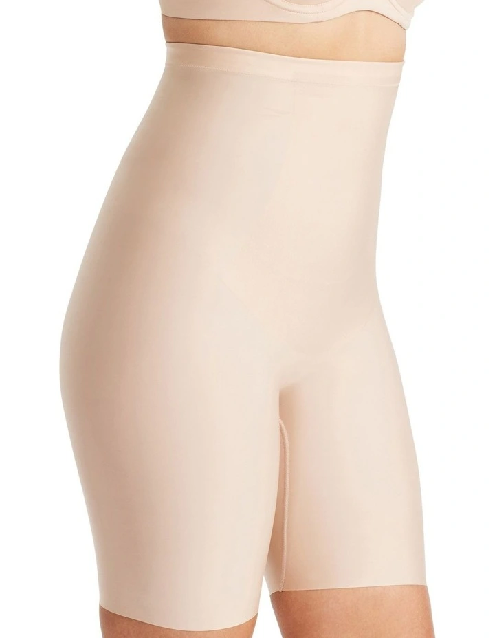 No VPL High Waisted Thigh Shaper in Beige