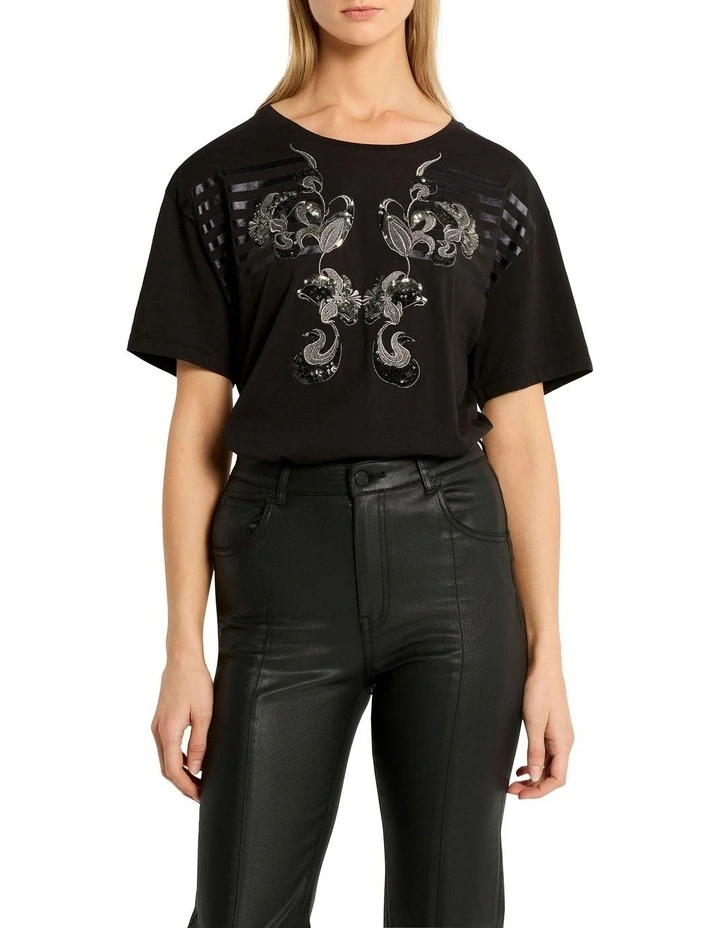Magic Carpet Tee in Black