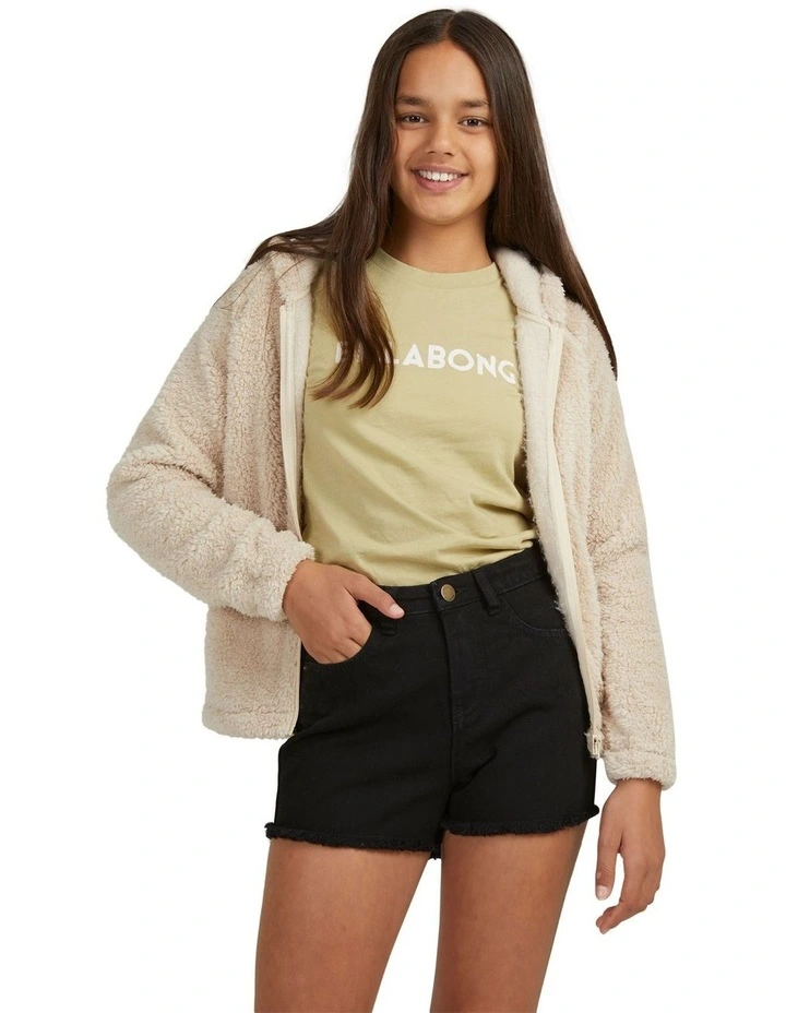 Keep Cozy Zip Up Jumper in Beige