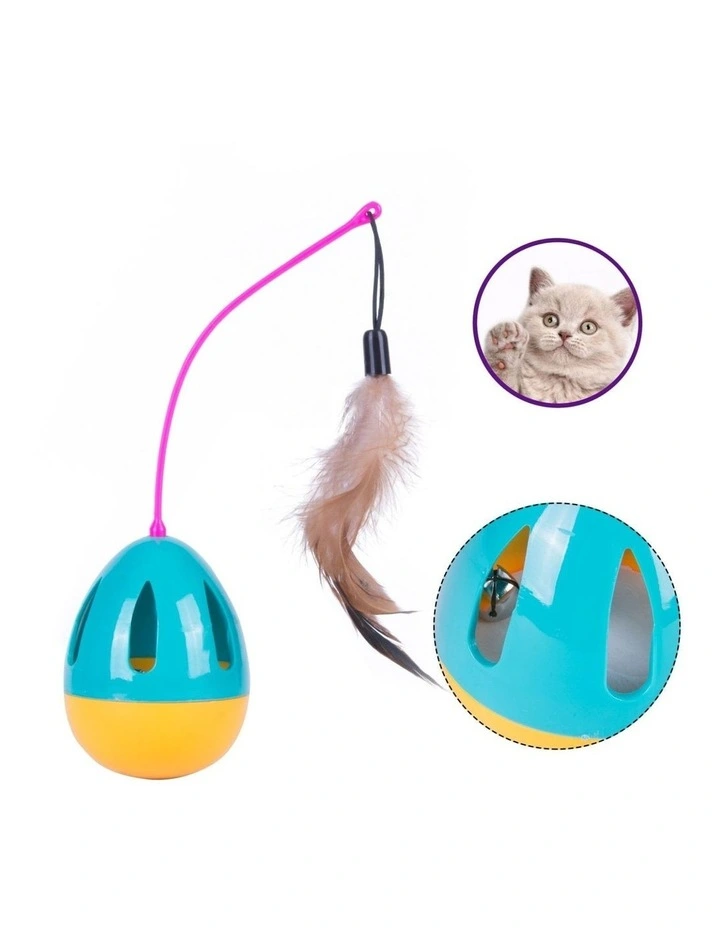 Pet Love Funny Tumbler Cat Feather Toys