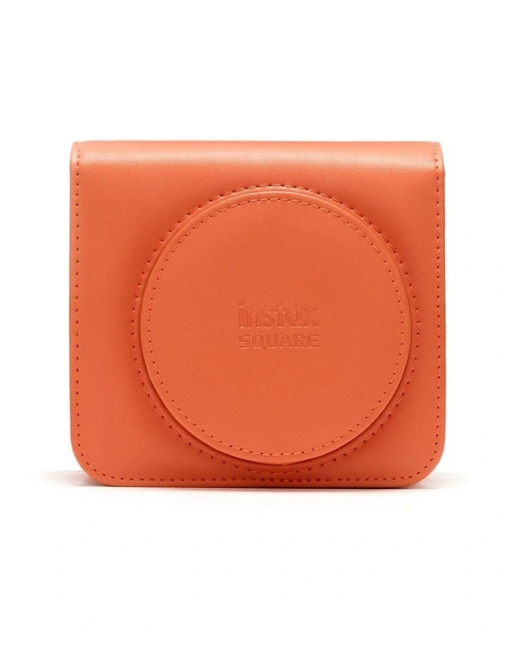 Terracotta Instax Square SQ1 Leather Case in Orange