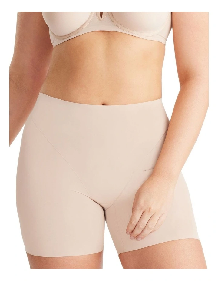Sheer Infinity Waisted Short in Beige
