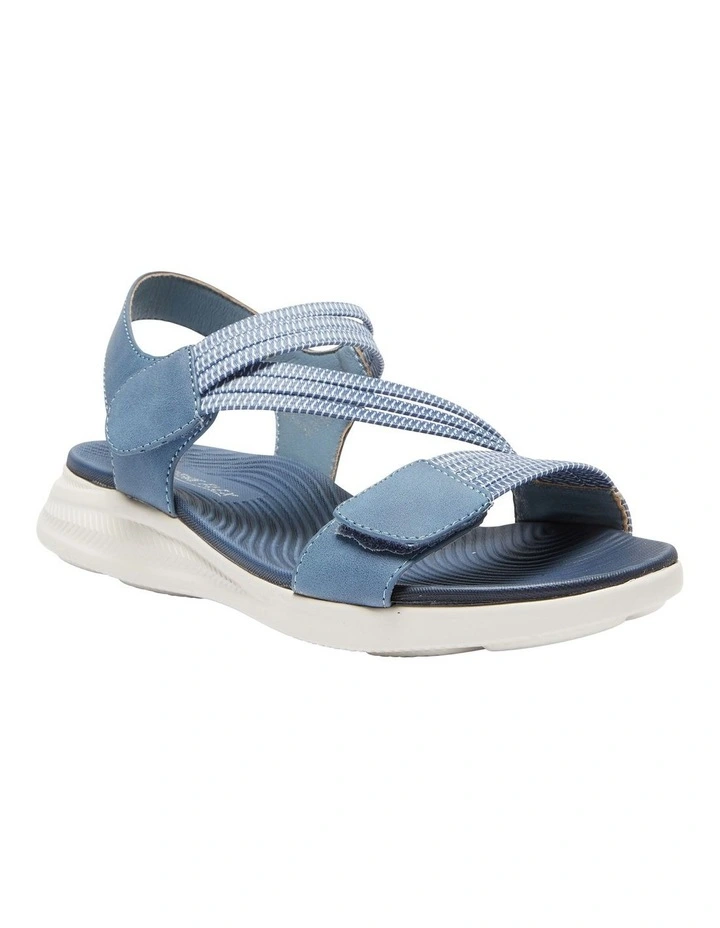 Neon Sandals in Denim Blue